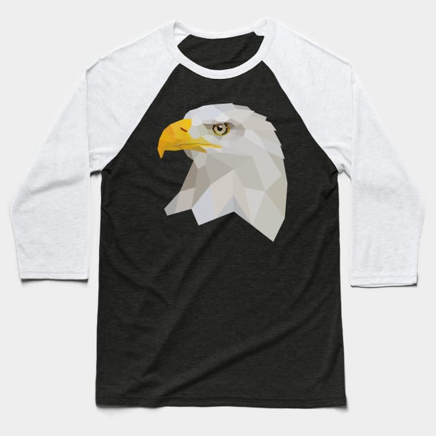 Bald eagle Baseball T-Shirt by Onceer